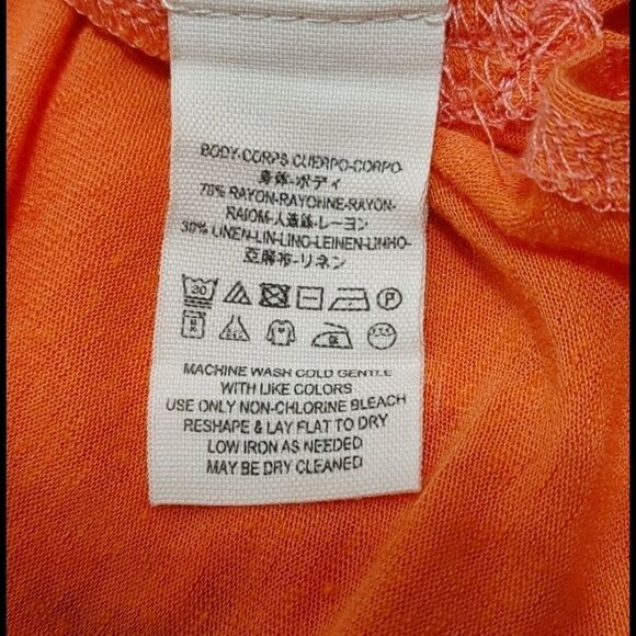 We the Free Karmen Coral Orange Tank Top Size XS - Picture 4 of 6